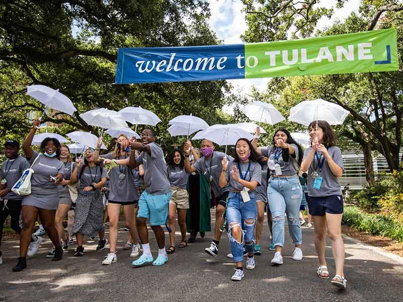 Tulane Convocation 2021 at Fogelman Arena in Devlin Fieldhouse