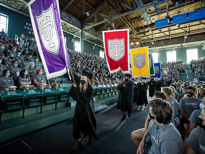 Tulane Convocation 2021 at Fogelman Arena in Devlin Fieldhouse