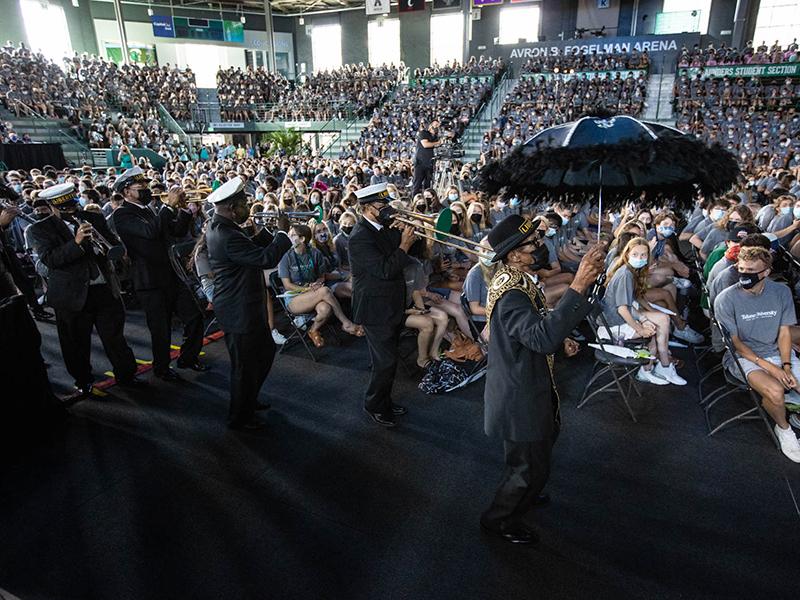 Tulane Convocation 2021 at Fogelman Arena in Devlin Fieldhouse