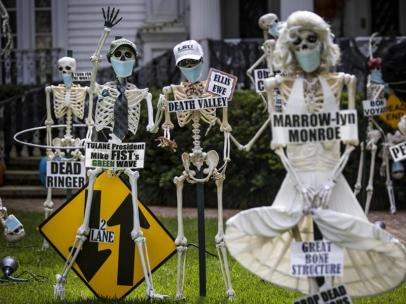 Skeletons on 6000 St. Charles Ave.