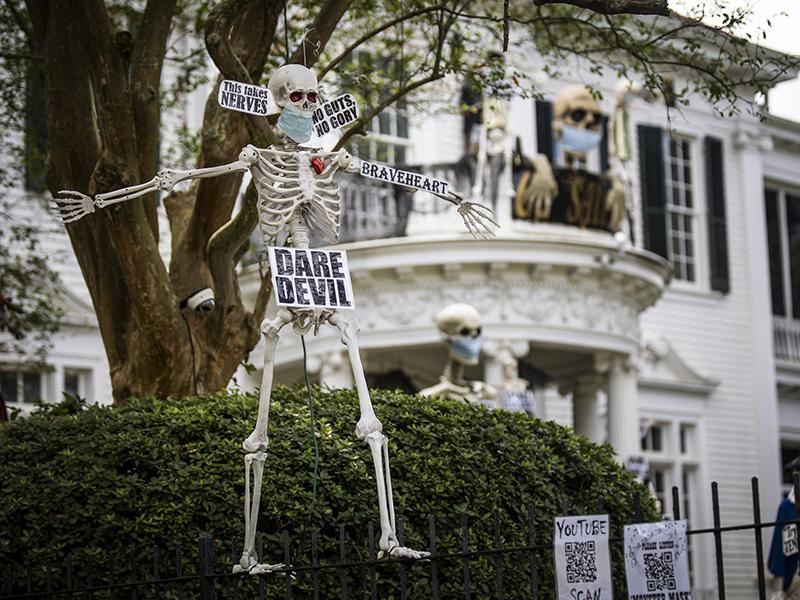 Skeletons on 6000 St. Charles Ave.