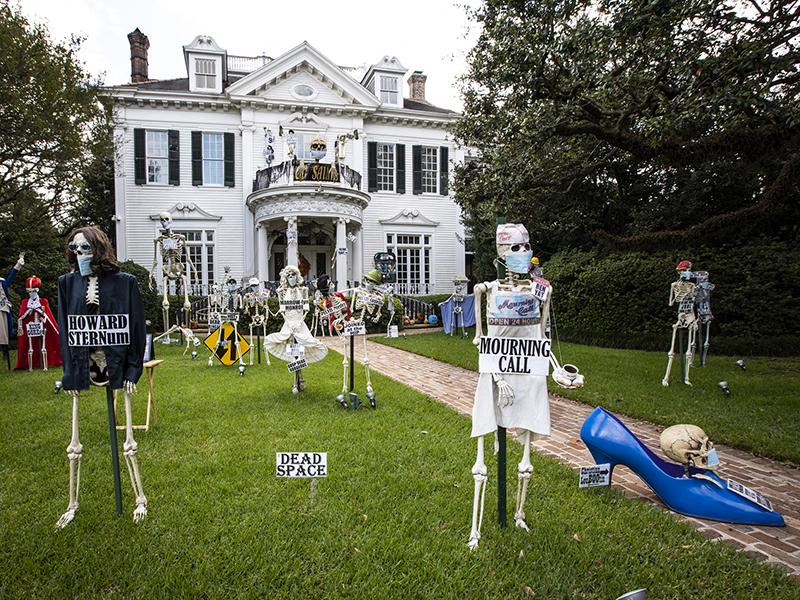 Skeletons on 6000 St. Charles Ave.