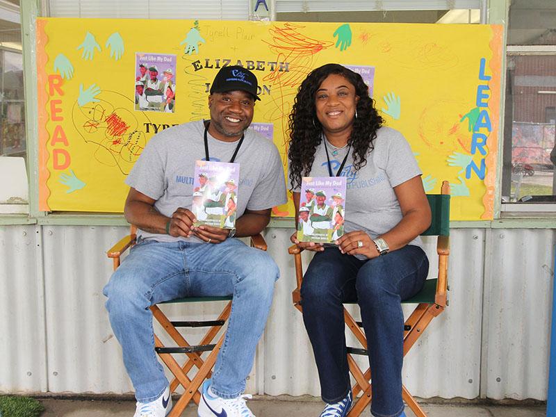 Bookfest authors Tyrell Plair and Elizabeth Johnson