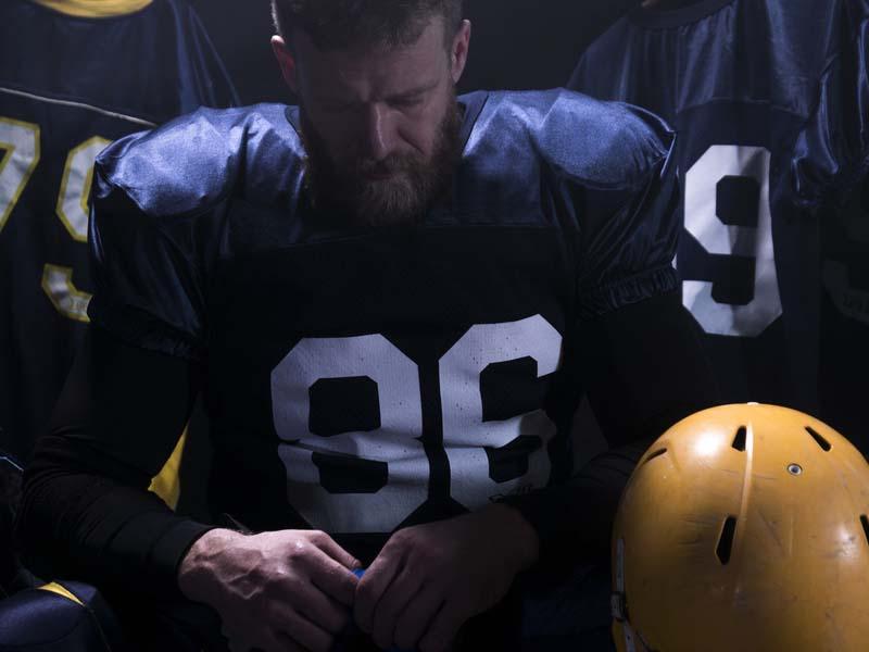 A new study from Tulane University reveals former NFL players are found to have heart abnormalities specifically associated with high blood pressure. (Photo by Shutterstock)