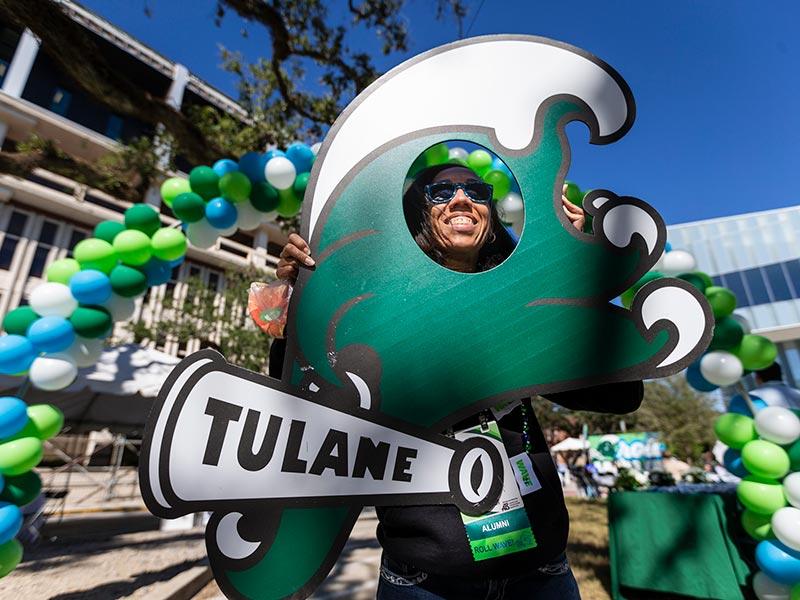 Tulane alumnus at Homecoming Tulane alumnus at Homecoming