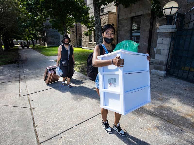 Tulane student Khaja Daniel on Move-in Day