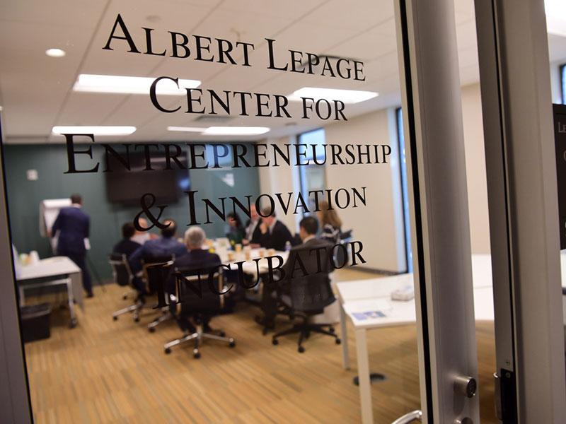 Lepage Center door Lepage Center door