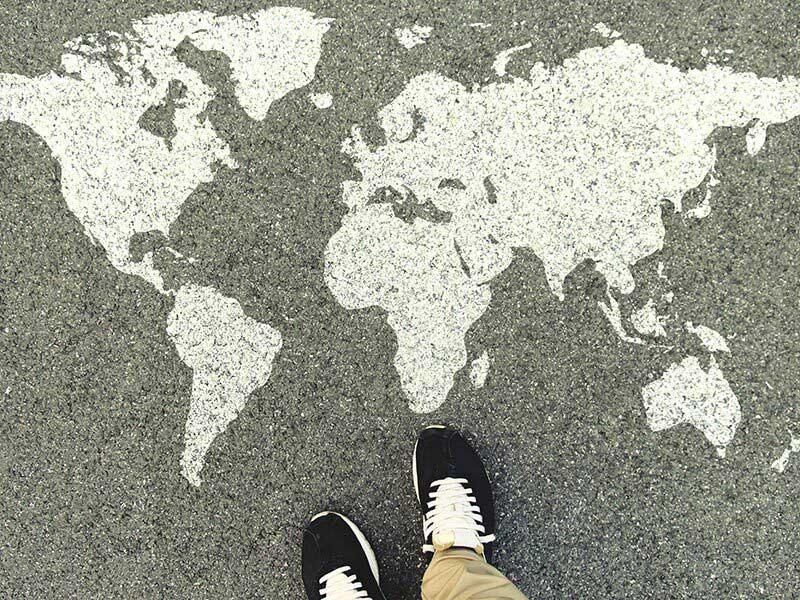 Map on ground Map on ground