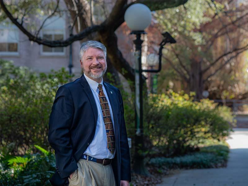 Tulane SoPA’s Michael Wallace is a co-founder of Pracademic Affairs, a new journal that will catalog the experiences of practitioners in the fields of emergency management and homeland security/defense, for use in higher education. (Photo by Sally Asher)