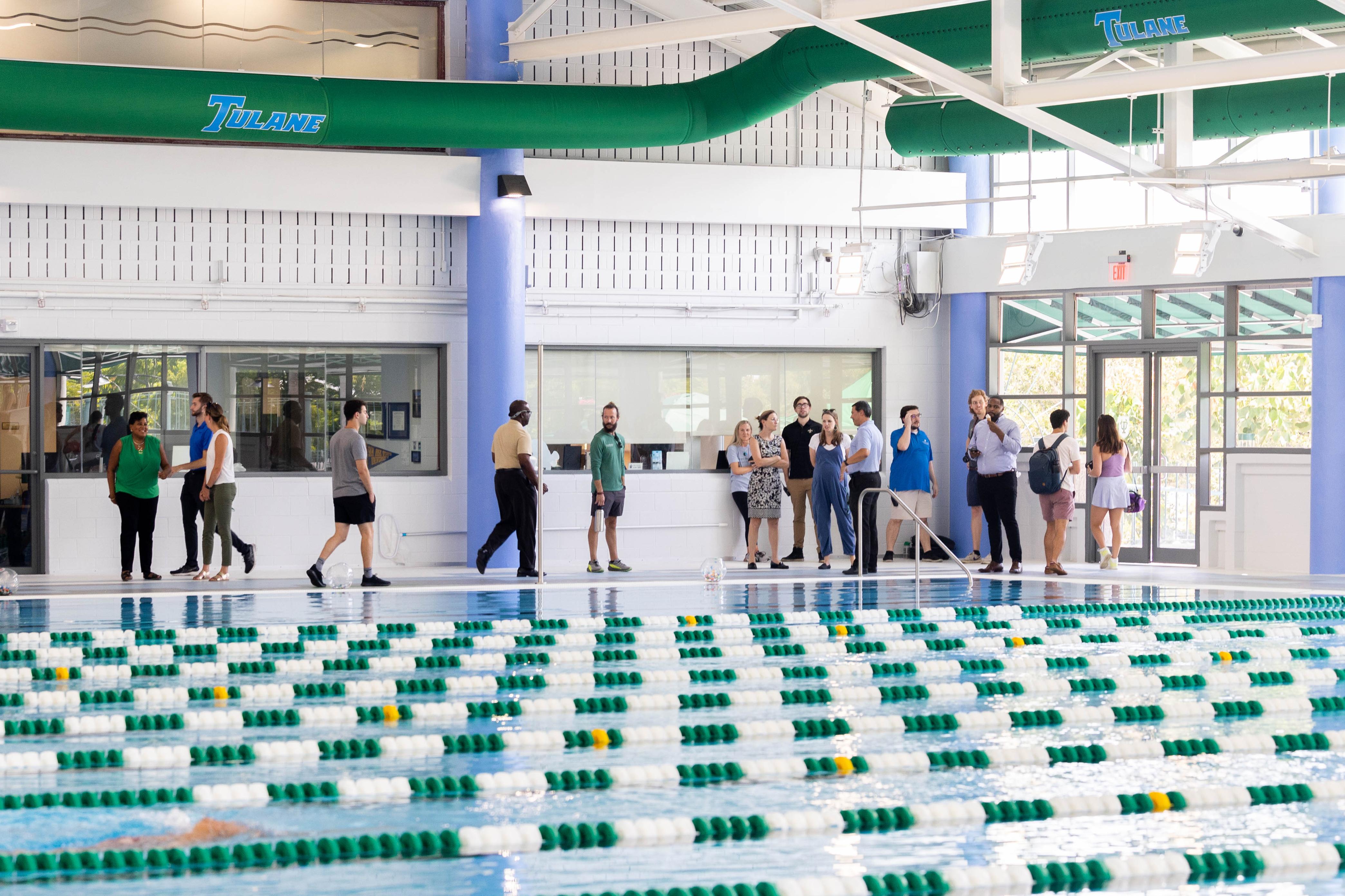 New Reily Center pool and natatorium open to much excitement | Tulane ...