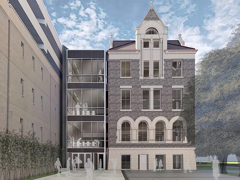 Rendering of School of Architecture renovation