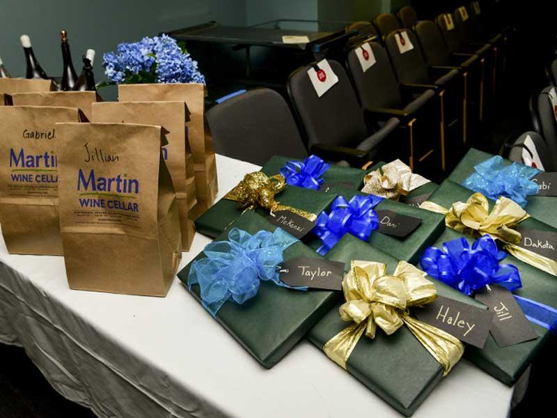 Gifts for a post-ceremony celebration. Gifts for a post-ceremony celebration.