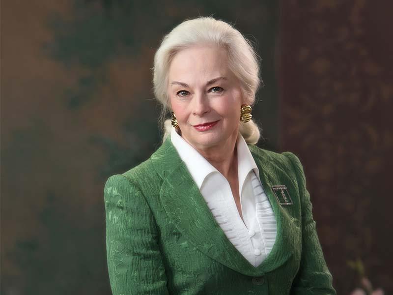 Phyllis M. Taylor, a member of the Board of Tulane, an alumna of the Tulane Law School and chairman and president of the Patrick F. Taylor Foundation, has committed $5 million for the funding of a Presidential Chair. (Photo courtesy of Phyllis Taylor)