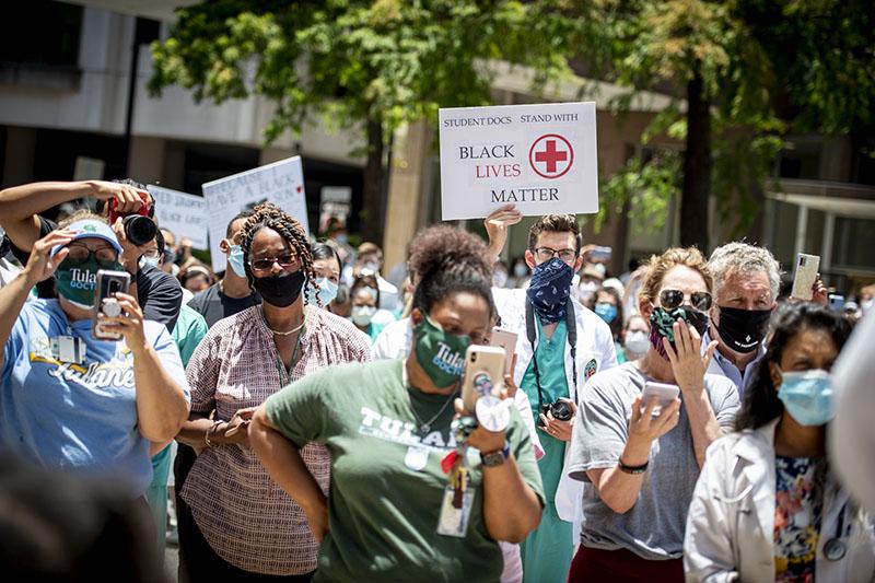 School of Medicine peaceful protest