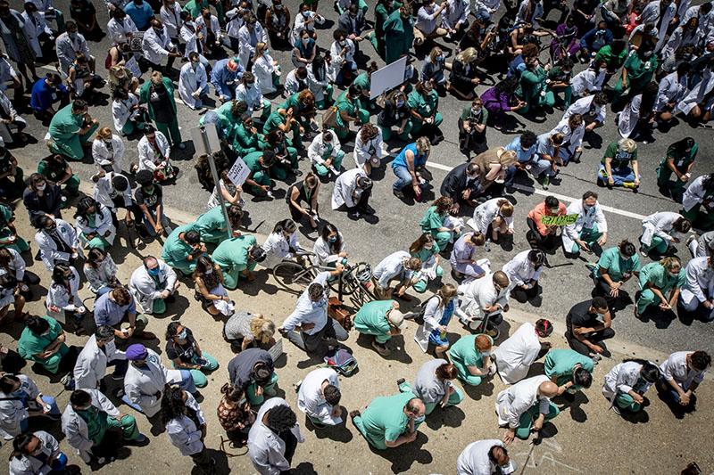 School of Medicine peaceful protest