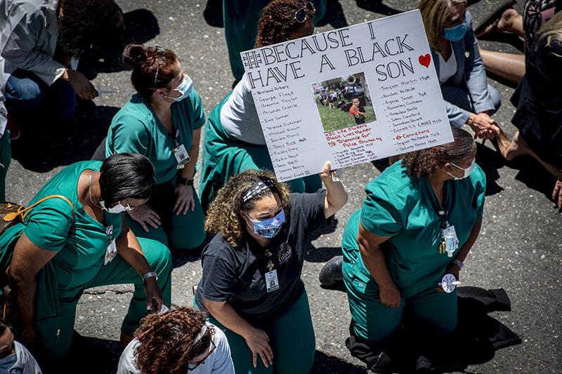 School of Medicine peaceful protest