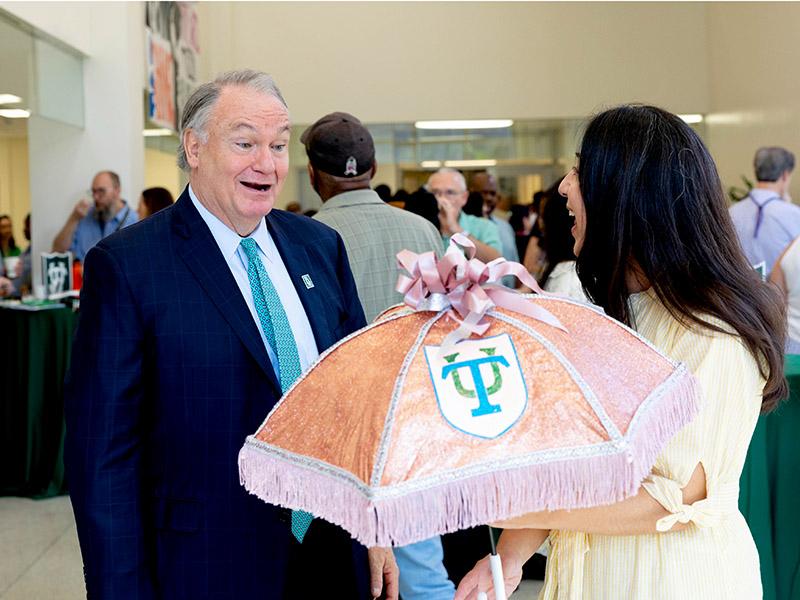 President Michael A. Fitts at Tulane's State of the University address