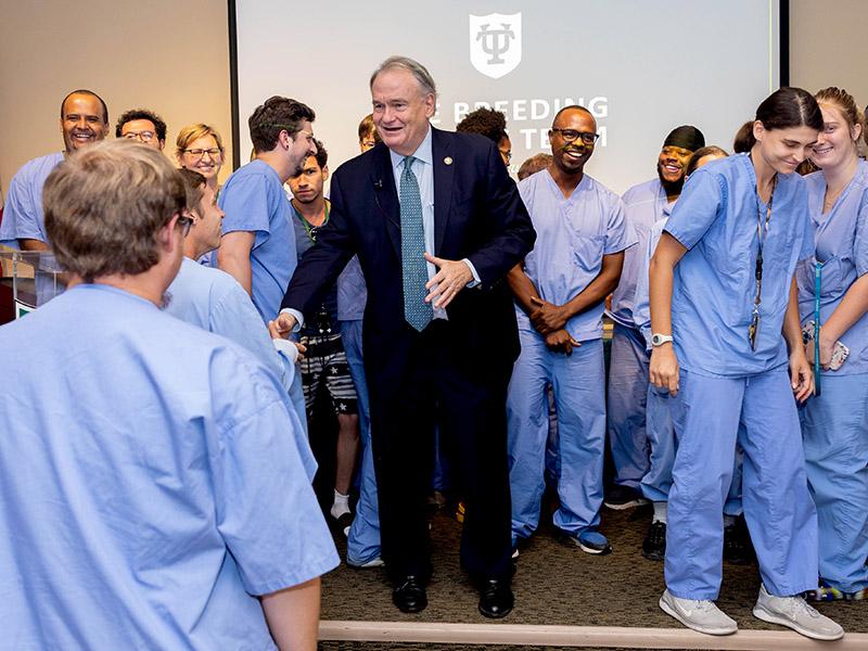 President Michael A. Fitts at Tulane's State of the University address