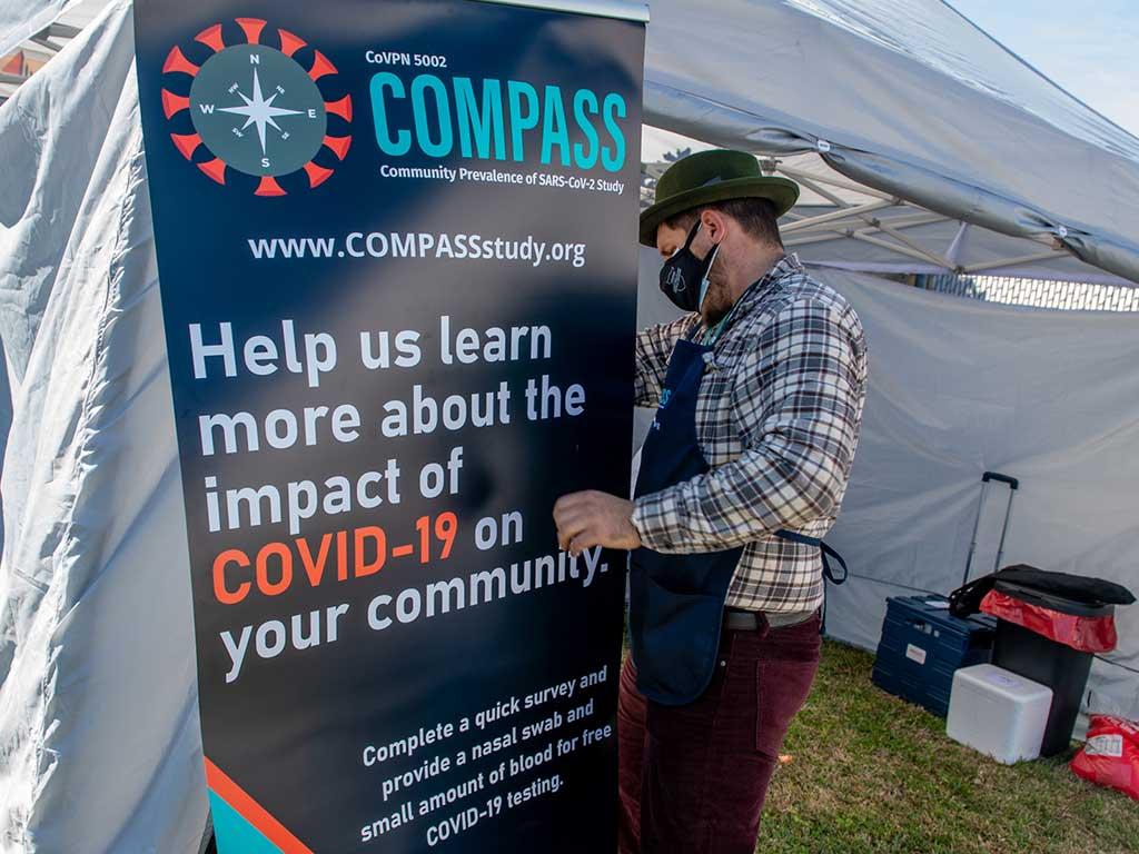 Tulane School of Public Health Compass Study signage