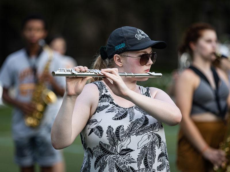 Tulane Band member Rhiannon Gudge