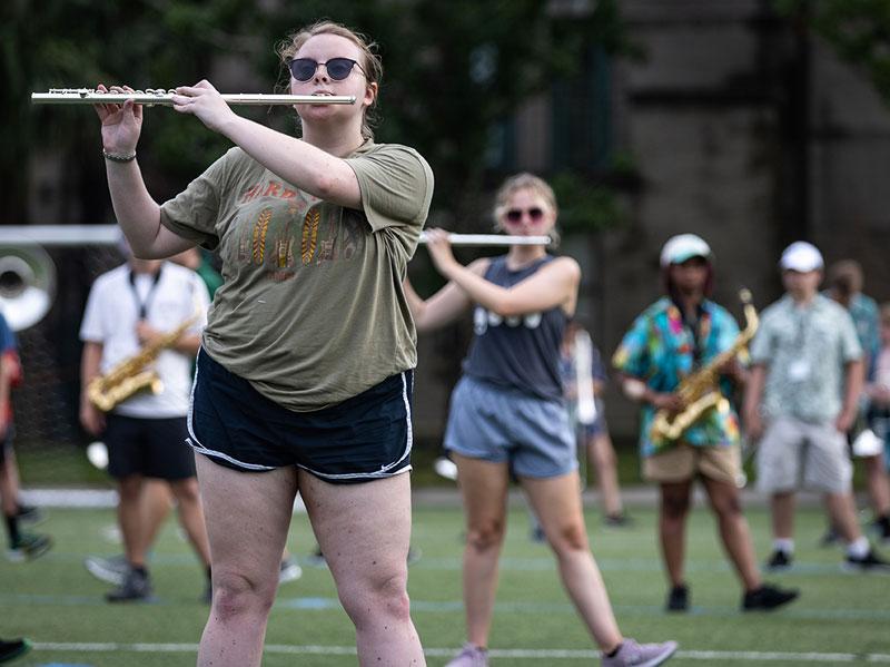 Tulane Band member Liz Morgan