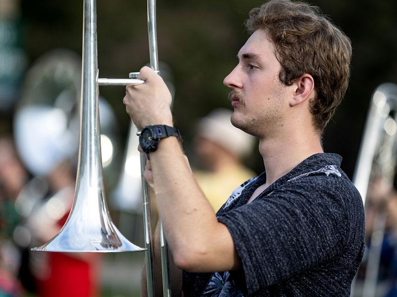 Tulane Band member Samuel Tyree