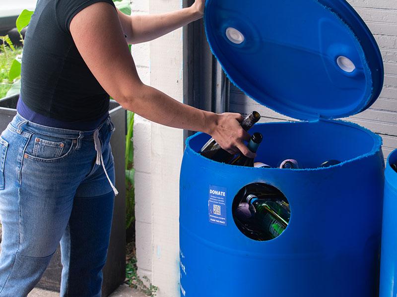 Max Steitz and Franziska Trautmann, co-founders of Glass Half Full, are creating a new model for glass recycling in Louisiana. 