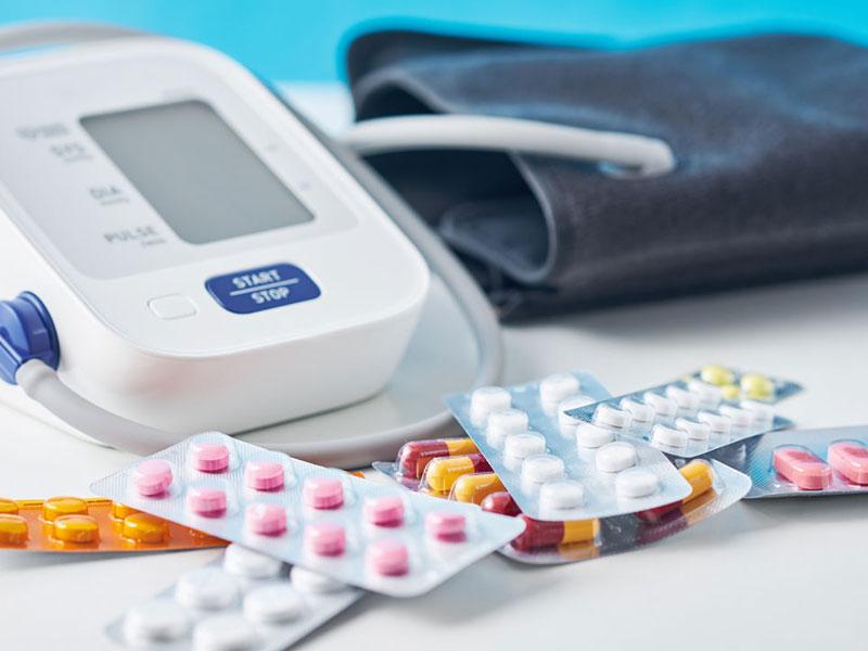Blood pressure monitor and hypertension medications