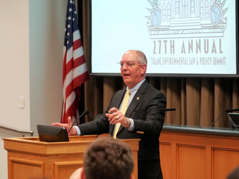 Louisiana must lead in energy transition, Gov. Edwards says at Tulane Environmental Law and Policy Summit