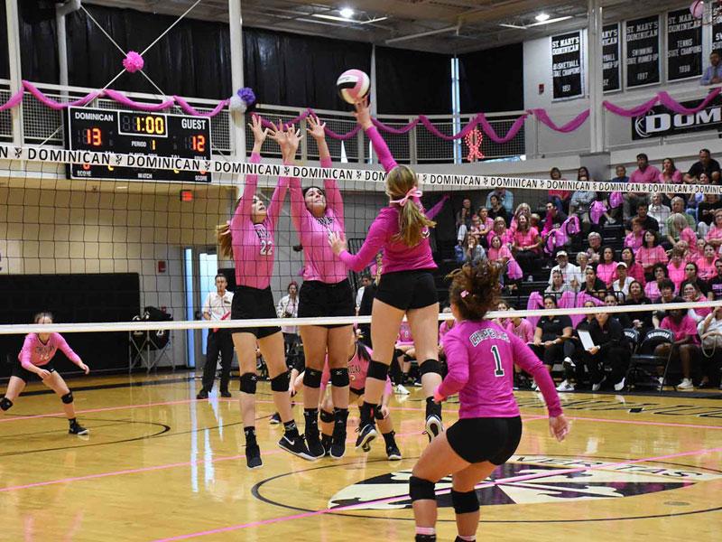 Volleyball pink games