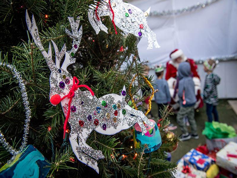 Santa at Newcomb Children's Center