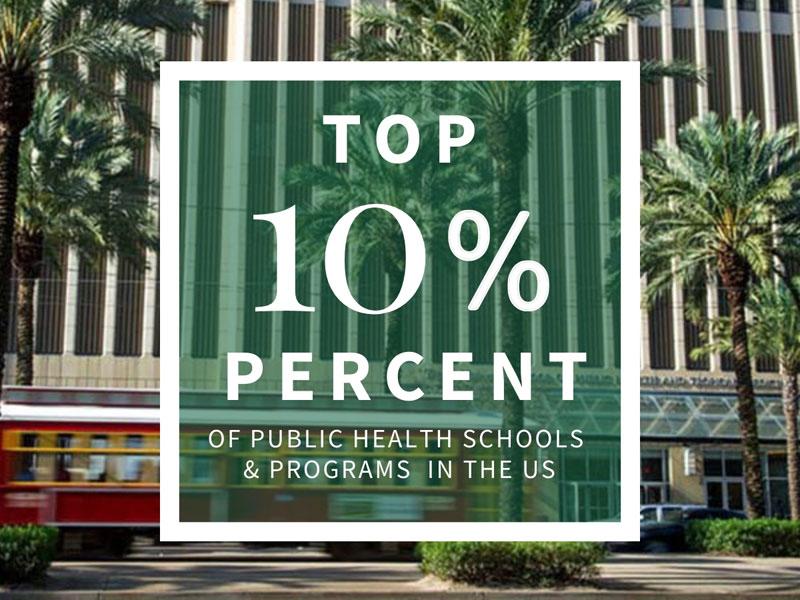 Top 10% ranking for School of Public Health Top 10% ranking for School of Public Health