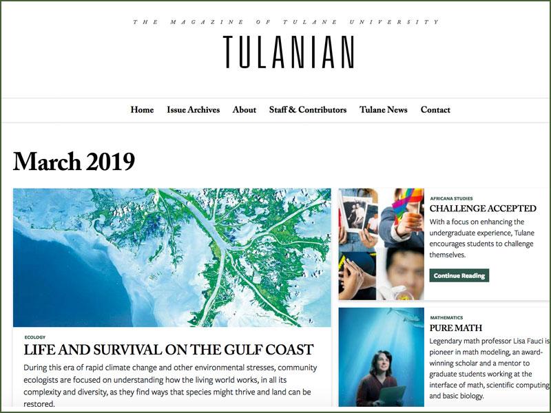 Tulanian website