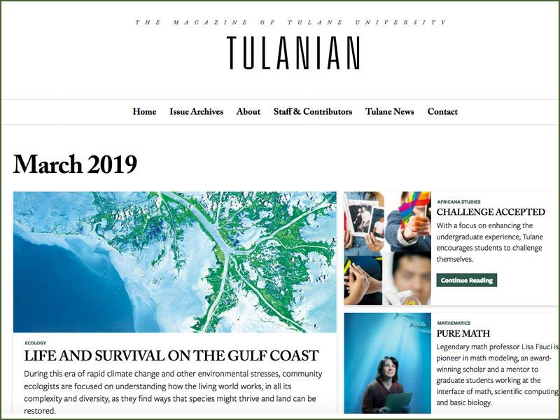 Tulanian website Tulanian website