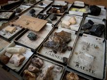 A collection of minerals in Blessey Hall is a hidden gem.