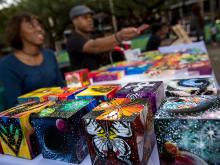 Black Art Market turns Pocket Park into a festive bazaar.