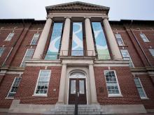 The second in an ongoing series of building portraits, Newcomb Hall is home base for the School of Liberal Arts.