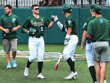 Sophomore slugger Grant Matthews hits his way into the Green Wave history books.