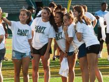  Event introduces first-year students to the Tulane football team and Green Wave spirit.
