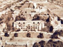 A rare shot of Tulane’s campus from above from the 1920s.