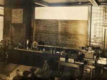 Final exam questions await physics students circa 1913.
