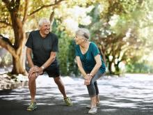 couple stretching