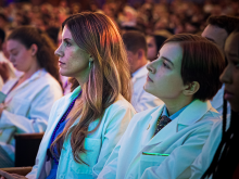 First year medical students at the White Coat Ceremony