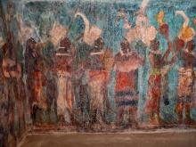 Maya murals in Bonampak, Mexico