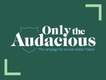 Only the audacious