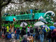 Green Wave float