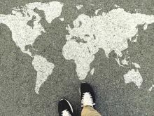 Map on ground