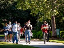 Tulane University received a record 45,000 applications for the Class of 2025, and a record number of those students (4,000) indicated Tulane is their first choice by participating in its Early Decision admissions program. (Photo by Sally Asher)