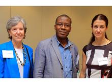 Jane Bertrand, Arsene Binanga and Julie Hernandez 