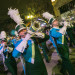 Tulane Marching Band at a nighttime parade